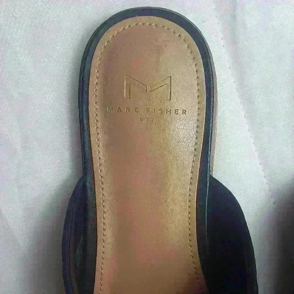 Marc Fisher LTD Womens Garren Woven Mules Slip On Pointed Toe Black Size 7.5M - Picture 7 of 12